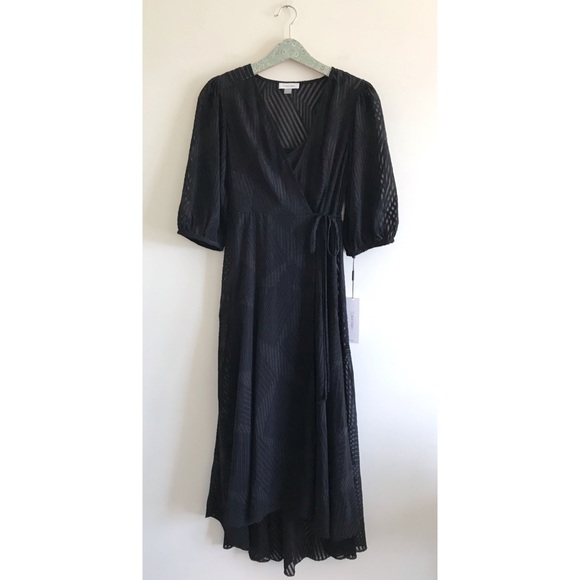 calvin klein rhinestone surplice gown